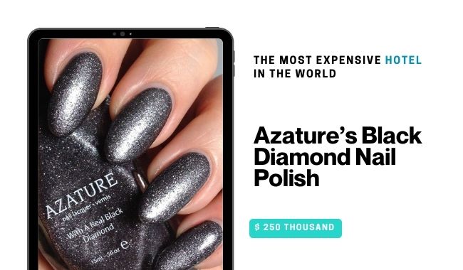 The Most Expensive Nail Paint in the World Azature’s Black Diamond Nail Polish